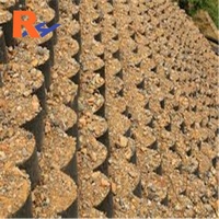 Géocell HDPE 3D à grille noire/verte, diamètre 150 mm, hauteur 330 mm/356 mm, pour sous-couche routière/cheminets/terrains de stationnement