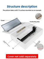 Boîtier de distribution CHINT NX30 pour disjoncteur, usage domestique, montage en saillie/encastré, IP30, 220V, plastique ABS, 32A 63A