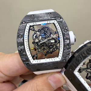 Montre automatique de sport haut de gamme pour homme, personnalisée, de haute qualité, avec boîtier en fibre de carbone 055, mouvement ajouré. - Product Image 3