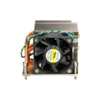 Refroidisseur CPU LGA 1700 R67 240W 2U carré à 5 tubes, simulation thermique, ventilateur de refroidissement par air