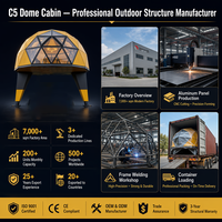 Dôme géodésique personnalisé OEM, Tente de luxe, Cabine étoilée, Pod de glamping, Hôtel préfabriqué, Villa, Resort, Hébergement extérieur, Fabrication chinoise