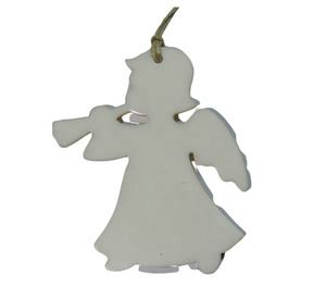 Colgante de resina blanca en forma de Hada, artículo de Navidad para el hogar, decoración de Hotel, estilo único artístico - Product Image 6