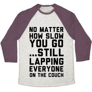 No Matter How Slow Camiseta de béisbol unisex de mezcla triple - Product Image 5