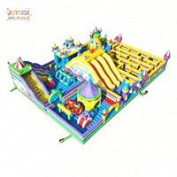 Parc d'attractions gonflable géant, toboggan extérieur, labyrinthe, aire de jeux pour enfants, structure gonflable de qualité professionnelle