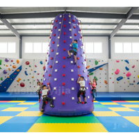 Mur d'escalade gonflable en PVC, nouveau style, design sécurisé, le plus vendu en 2026, pour l'entraînement d'escalade en extérieur et en intérieur des enfants