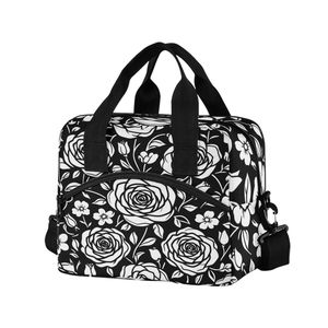 Sac à déjeuner isotherme personnalisé à imprimé floral en gros pour femmes, idéal pour les voyages, le camping et une utilisation quotidienne - Product Image 1