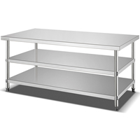 Fournitures pour hôtels et restaurants, table de travail, pharmacie, tables de travail en métal robustes, table de travail mobile TKA