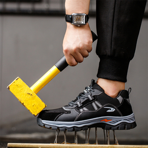 <span class=keywords><strong>Scarpe</strong></span> <span class=keywords><strong>Antinfortunistiche</strong></span> Traspiranti Personalizzate, Calzature Protettive Antiscivolo da <span class=keywords><strong>Uomo</strong></span> per Edilizia, <span class=keywords><strong>Scarpe</strong></span> da Lavoro Casual con Punta in Acciaio per Miniera - Product Image 4