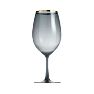 20盎司塑料酒杯牢不可破17盎司100% Tritan洗碗机可用玻璃器皿塑料梗酒杯