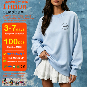 เสื้อฮู้ดดี้คอกลมผ้าฝ้าย 100% สีตามสั่ง สไตล์ลำลอง หนานุ่ม รุ่นพื้นฐาน คอเต่าแบบปลอม - Product Image 1