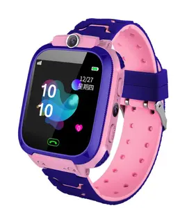 Jam tangan pintar anak baru jam tangan pintar SOS untuk anak kartu Sim LBS foto lokasi tahan air hadiah layar sentuh penuh jam tangan pintar