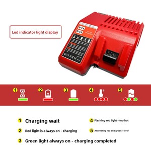<span class=keywords><strong>Chargeur</strong></span> Mil-N12 N14 N18 pour <span class=keywords><strong>batterie</strong></span> lithium <span class=keywords><strong>Milwaukee</strong></span> M18 18V, <span class=keywords><strong>chargeur</strong></span> rapide de remplacement N1418 3A - Product Image 3