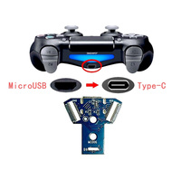 Connecteur USB C DIY pour Playstation 4 PS4 Micro USB 5Pin vers Type-C Prise Femelle Port de Charge Carte de Réparation Adaptateur de Soudure