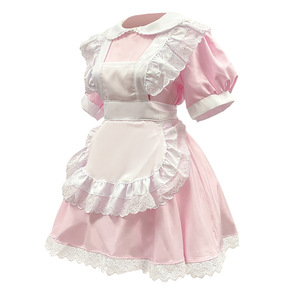 Sweet Maid Outfit Pink Lolita Cosplay Costume Anime Role Play Spring 2025 Polyester Dress - Product Image 5