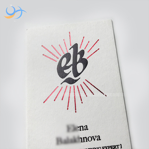 Bijoux de luxe avec estampage à chaud |   Cartes de visite personnalisées en papier coton épais de qualité supérieure avec marquage en relief personnalisé et pour professionnels - Product Image 6