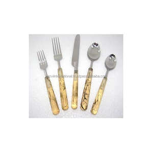 Ensemble de couverts de luxe en acier inoxydable avec poignée en résine couverts pour la décoration de table - Product Image 1