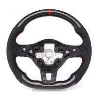 Pour Volkswagen VW GTI MK6 Golf 6 2009-2013 Polo Tiguan Passat R-Line Volant en fibre de carbone LED Shift Sport Racing Wheel