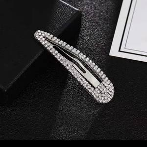 ラインストーンヘアクリップ金属スナップヘアピンブリングクリスタルヘアバレットキラキラフレンチバレットダックビルヘアピン装飾 - Product Image 4