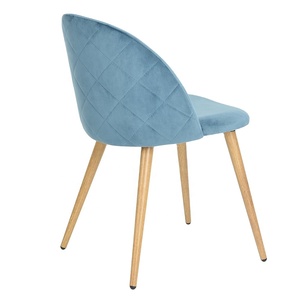 <strong>UK</strong> Style Lingge Decoration <strong>Velvet</strong> Dining <strong>Chair</strong> Stainless Metal Chrome Living Room <strong>Chair</strong> for Sale - Product Image 5