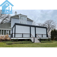 Pergola motorisée haut de gamme Weijia en aluminium, toit à lames, fabrication directe, gazebo extérieur imperméable avec écrans latéraux