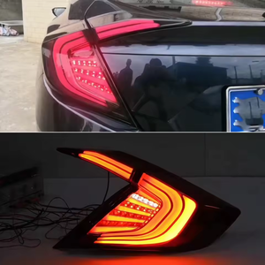 ไฟท้าย LED สำหรับ Honda <span class=keywords><strong>Civic</strong></span> รุ่นที่ 10 Sedan ปี 2016 2017 2018 2019 2020 ไฟท้ายรถยนต์ ไฟท้าย ไฟเลี้ยว ไฟถอย ไฟเบรก - Product Image 3