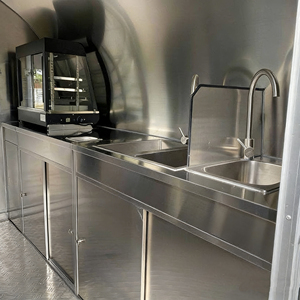 Remolque de Comida Móvil de Aluminio y Acero Inoxidable para Catering en España, Totalmente Equipado para Barbacoa, Helados, Café, Dulces y Comida Rápida - Product Image 6