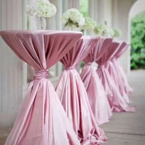 Multi-Color <b>Round</b> Cocktail <b>Table</b> <b>Cover</b> Stretch Nightclub and Hotel <b>Table</b> <b>Cover</b> for Promotional Party Supplies - Product Image 2