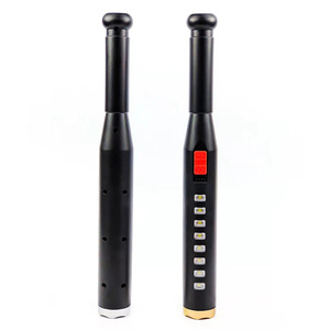 Bastón Táctico LED con Luces Laterales, 10 Pulgadas Retráctil, 24 Pulgadas Extensible, Cuerpo de Metal, Bloqueo de Botón, Linterna Recargable - Product Image 1