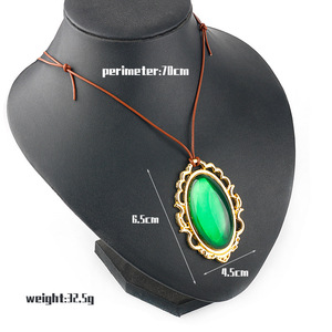 Collar de Cosplay de <span class=keywords><strong>Anime</strong></span> - Violet Evergarden, Colgante de Esmeralda, Cuentas de Agua Dulce, Joyería de Aleación Moderna, Ideal para Bodas Cristianas y Fiestas - Product Image 6
