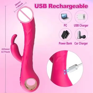 Vibrateur clitoridien réaliste avec écran LCD, 9 vibrations puissantes, stimulateur clitoridien, vibromasseur lapin pour femme, point G - Product Image 2