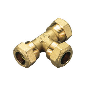 ข้อต่อทีออฟ10x10x10พร้อมอุปกรณ์หมุนโอริงสีเหลือง - Product Image 2