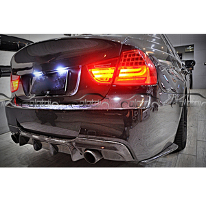 Kit de carrocería de fibra de carbono, alerón difusor de labio de parachoques trasero para <span class=keywords><strong>BMW</strong></span> <span class=keywords><strong>E90</strong></span> 325i <span class=keywords><strong>335i</strong></span> M Tech 2006 - 2011 - Product Image 4