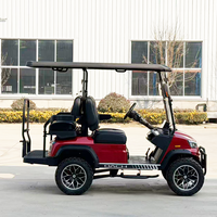 Voiturette de golf électrique DC-H-F2+2, nouvelle conception populaire, fabriquée pour la chasse, surélevée, 4 places, personnalisable