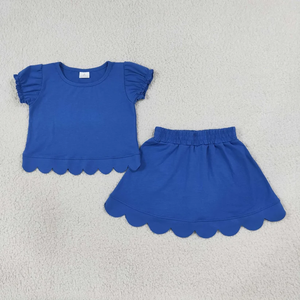 Nuevo Conjunto de Ropa de Dos Piezas para Bebés Niñas, Top de Manga Corta con Falda de Volantes a Juego - Product Image 5