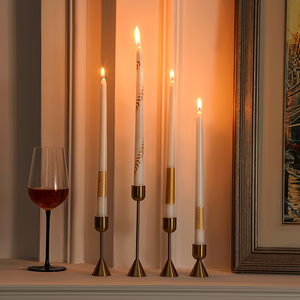 <span class=keywords><strong>Artdeco</strong></span> Luxury Black Gold lunghe candele 30.5CM fatte a mano banchetto nuziale europeo ristorante occidentale cena a lume di candela - Product Image 4