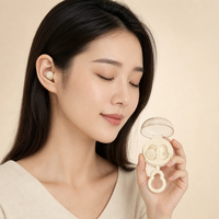 Boîte à crochets portable pour bouchons d'oreilles en silicone, bouchons d'oreilles en silicone réutilisables pour dormir, pour le bureau et les voyages