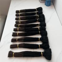 Vendita calda completa fatta a mano 100% Afro crespo capelli umani capelli di estensione uncinetto T1B/4 # colore Dreadlock intrecciare i capelli