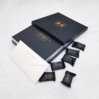 Boîte cadeau en papier personnalisée avec logo, en carton rigide recyclable, pour chocolats, avec plateau intérieur