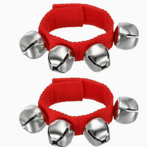 Bracelets de cheville et de poignet ajustables multicolores avec clochettes, instrument de musique, vente en gros - Product Image 2