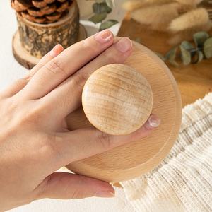 Cepillo de baño de ducha exfoliante Natural de mano, exfoliante corporal Manual redondo, SPA depurador, cepillado en seco, cepillo corporal de sisal de madera - Product Image 6