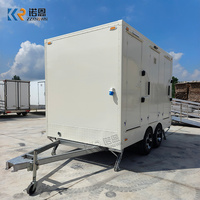 ZZKNOWN Remorque Sanitaire Mobile de Luxe, Salle de Bain Portable pour Mariages, Camping en Plein Air, Voyage, Douche et Toilettes