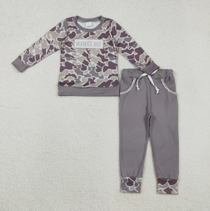 Nouveauté Vêtements de <span class=keywords><strong>chasse</strong></span> camouflage Broderie MAMA'S BOY Vêtements pour enfants pour garçons - Product Image 4