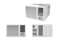 Climatiseur de fenêtre OEM en gros R410A, refroidissement uniquement, fréquence fixe, 10000-18000 BTU