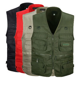 Gilet de travail décontracté pour homme, personnalisé, été, respirant, imperméable, pour la photographie, l'entraînement en plein air, la pêche, avec poches - Product Image 4