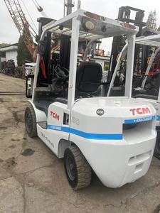 TCM <b>Used</b> Forklift stages mast Good Confition4X4 Forklift Original Japanese <b>Used</b> TCM 3 Ton FD30 Diesel Forklift with Clamp - Product Image 2