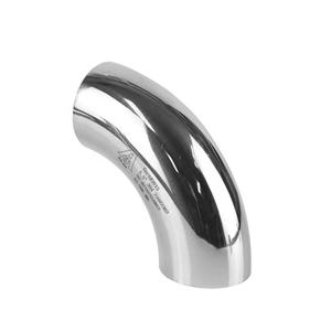 Gomito Saldato a 90 <span class=keywords><strong>Gradi</strong></span> in Acciaio Inox 304 316L di Grado Alimentare, Igienico e Sanitario, Lungo e Corto, 25mm 38mm 50mm 3A - Product Image 2