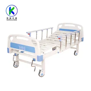 IN china medical hospital bed for sale 2 function hospital bed adjustable 2 cranks manual hospital bed cama medical equipment