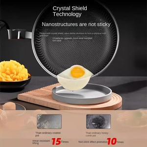 Chảo chống dính bằng thép không gỉ 316, chảo <span class=keywords><strong>Maifanite</strong></span> mới, chảo rán nặng dùng trong gia đình với thiết kế tổ ong dành cho nhà bếp - Product Image 3