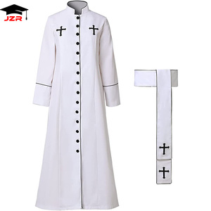 Costume de Prêtre Noble pour Adulte, Robe de <span class=keywords><strong>Pasteur</strong></span> Religieux, Tenue de Prêtre pour Halloween et Fêtes de Purim - Product Image 6