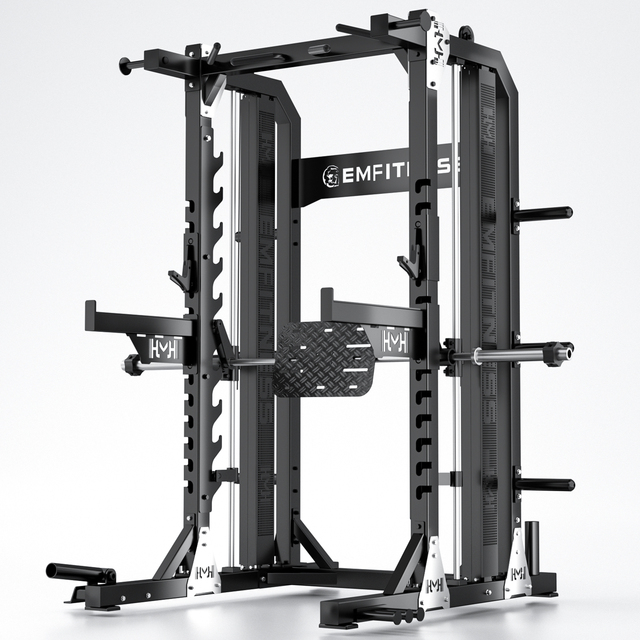 EM1093B Home Multi-Power Rack Functional Training Smith Machine for Bodybuilding Metal Material